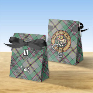Para Regalos Clan Craig Escudo por caja de Favor de Tartán