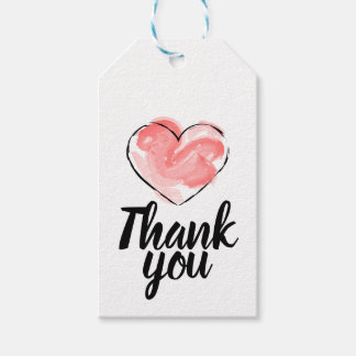 Para Regalos Colgando etiquetas de agradecimiento con corazón r