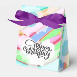 Para Regalos Colorida caja de Favor de Cumpleaños Feliz