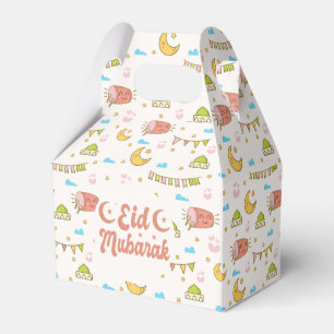 Para Regalos Colorida caja de Favor Eid Mubarak Eid Goodie