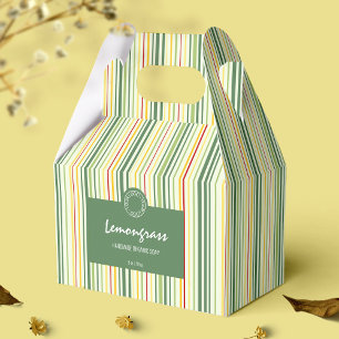 Para Regalos Coloridas líneas de banda Caja de jabón Empaque