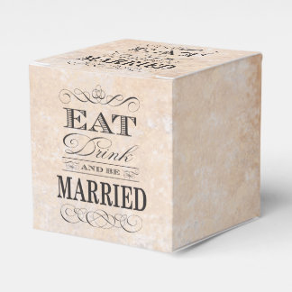 Para Regalos Comer bebida y estar casada caja de favores de mat