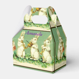 Para Regalos Conejitos de Pascua tocando música caja de favores