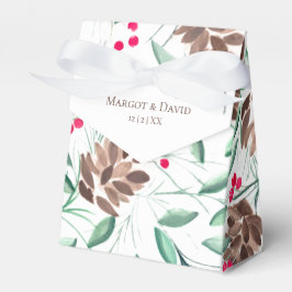 Para Regalos Cones de pino rústico y caja de favores de bodas d