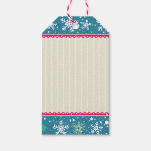 Para Regalos Copos de nieve y etiquetas de regalo