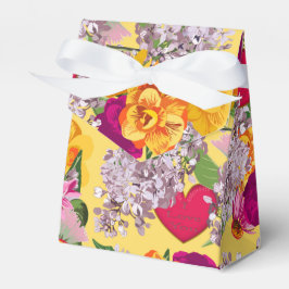 Para Regalos Corazones y flores victorianas favorecen la caja