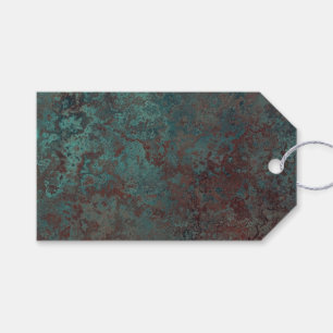 Para Regalos Corrosión "Cobre" impresión etiquetas de regalo ve