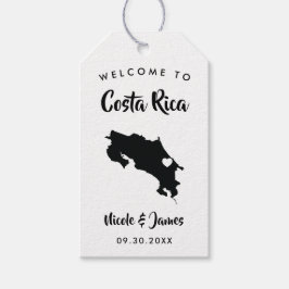 Para Regalos Costa Rica Boda: Etiquetas de la bolsa de bienveni