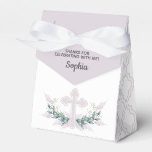 Para Regalos Cruz rosa en la caja de favoritos de la fiesta del