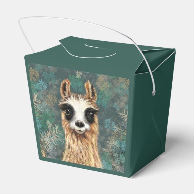 Para Regalos Curiosa caja de favores con llama lúgubre (Reverso)