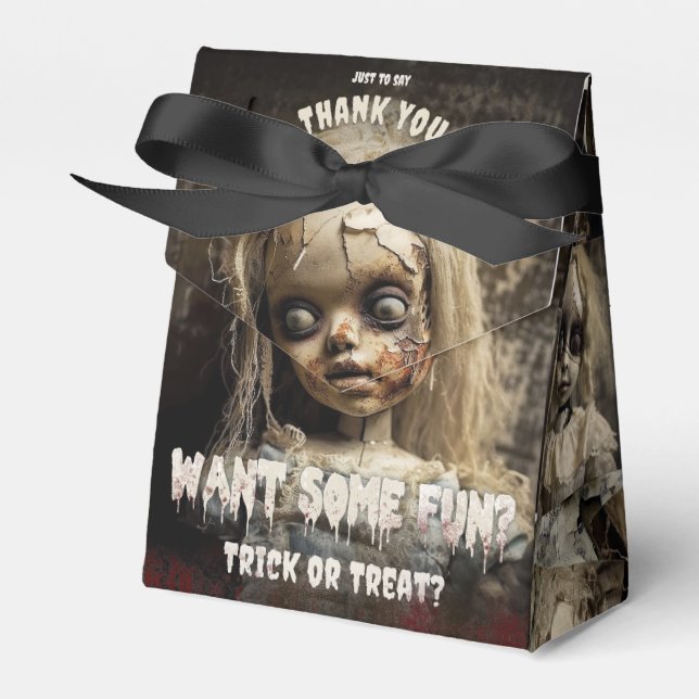 Para Regalos Cute espeluznante Cute Spooky Caja de Favor de Muñ (Front Side)