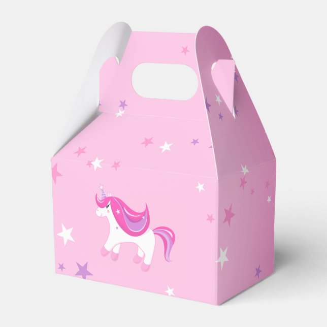Para Regalos Cute Magic Unicorn Chica de cumpleaños caja de fav (Front Side)