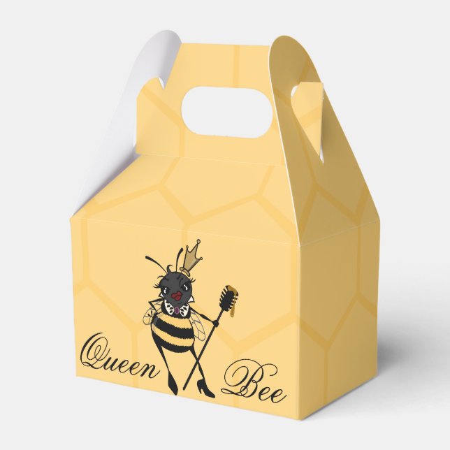 PARA REGALOS CUTE QUEEN BEE CON CAJA DE FAVOR GABLE DE HONEYCOM (Front Side)