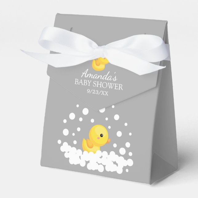 Para Regalos Cute Rubber Duck caja de Baby Shower Favorito (Front Side)