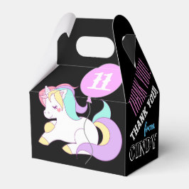 Para Regalos Cute unicornio caja de favor personalizada