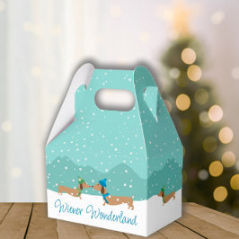 Para Regalos Dachshund Wiener Wonderland Navidades caja de rega