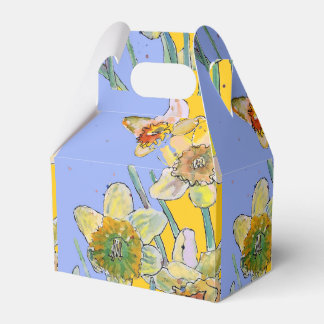 Para Regalos Daffodil Flor Pintura floral Caja de tarta de cump