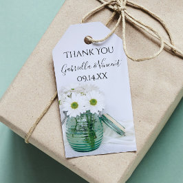 Para Regalos Daisies blancos en etiquetas de favorita de boda e