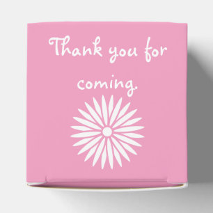 Para Regalos Daisies y mariposas en caja de favores Petal rosad