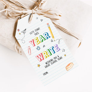 Para Regalos De vuelta a la escuela Etiquetas de primer día de 