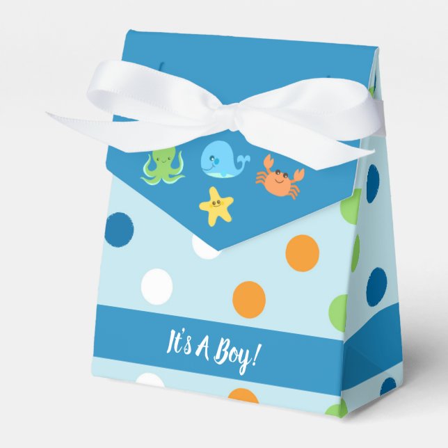 Para Regalos Debajo De La Caja De Favor De La Ballena Marítima (Front Side)