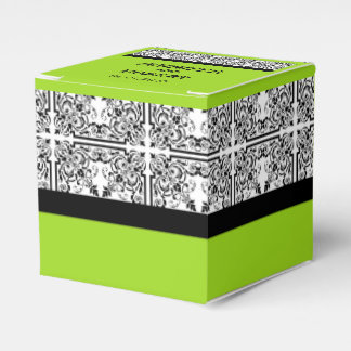 Para Regalos Deslumbramiento de Damask en la caja de favores de