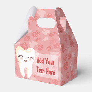 Para Regalos Diente chiflado en rosa - Caja de Personalizado a
