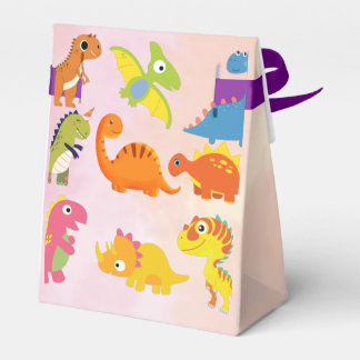 Para Regalos Dinosaurios bebés con caja de fondo pastel