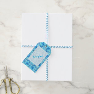 Para Regalos Diseño rosa opulento en etiquetas de regalo turque