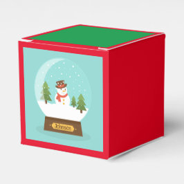 Para Regalos ¡DIVERTIDO! Caja de regalo de Snowman - Personaliz