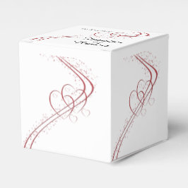 Para Regalos Dos corazones como caja de favores de una boda