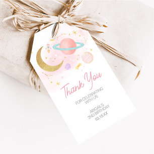 Para Regalos Dos etiquetas de la fiesta de cumpleaños de la Lun