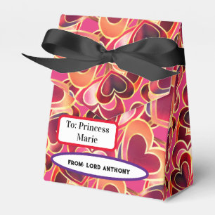 Para Regalos Dulce caja de corazones estallando de hojalata per