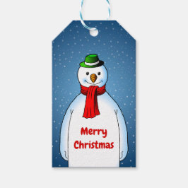Para Regalos El Alegre Muñeco de Nieve en Etiquetas de Regalo d