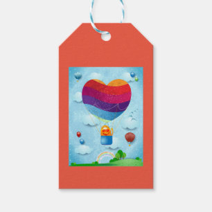 Para Regalos El amor está en las etiquetas de regalo de aire