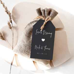 Para Regalos El amor se está gestando Etiquetas de café o té