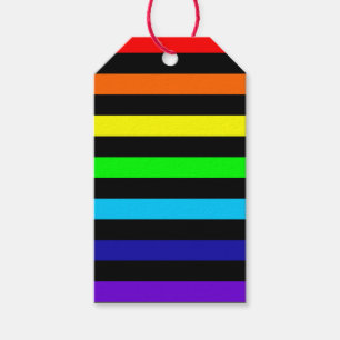Para Regalos El arco iris raya etiquetas del regalo