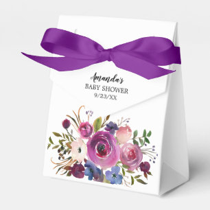 Para Regalos El azul moderno del ciruelo florece la caja del
