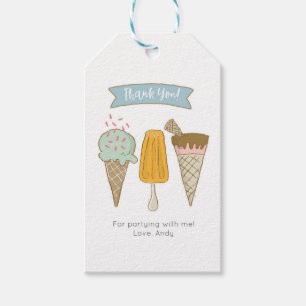 Para Regalos El helado azul le agradece marca etiquetas del