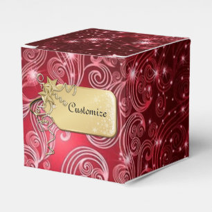 Para Regalos El rojo celestial remolina y protagoniza la caja