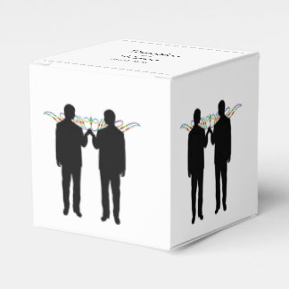 Para Regalos Elegancia arcoiris Grooms Caja de Favor de Boda