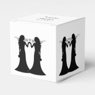 Para Regalos Elegancia blanca negra Novias caja de favores de b