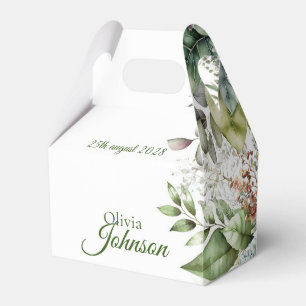 Para Regalos Elegante bosque rústico deja caja de favores calig