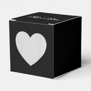 Para Regalos Elegante caja de Boda negro de invitados