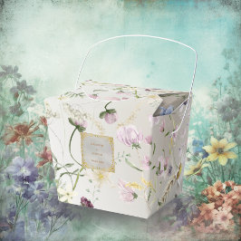 Para Regalos Elegante Caja de Favor de Boda de Otoño Floral