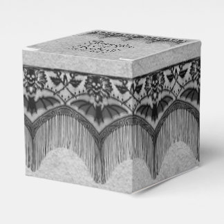 Para Regalos Elegante Caja de Favor de Boda Gótica de Lace Posh