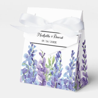 Para Regalos Elegante Caja de Favor de Boda Violeta Púrpura