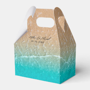 Para Regalos Elegante Caja de Favor de Bodas Tropicales