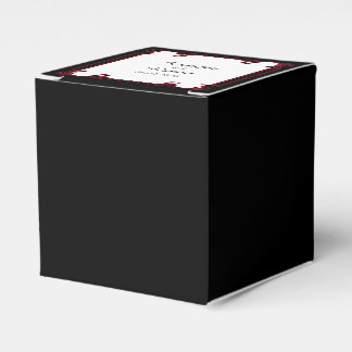 Para Regalos Elegante Caja de Favor de la Boda Gótica Roja