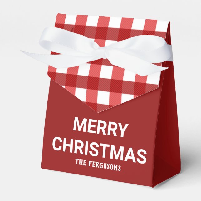 Para Regalos Elegante caja de favores de la Navidad de los Ríos (Front Side)